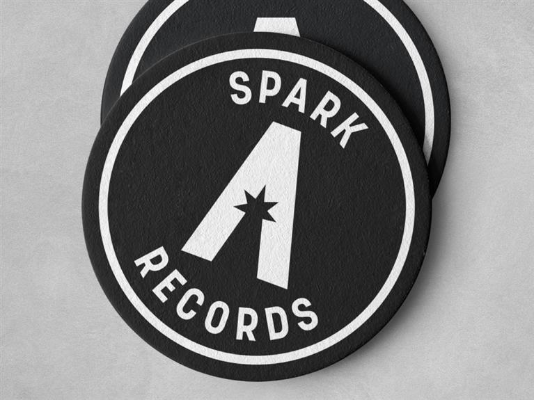 Spark Records logo en huisstijl ontwerp