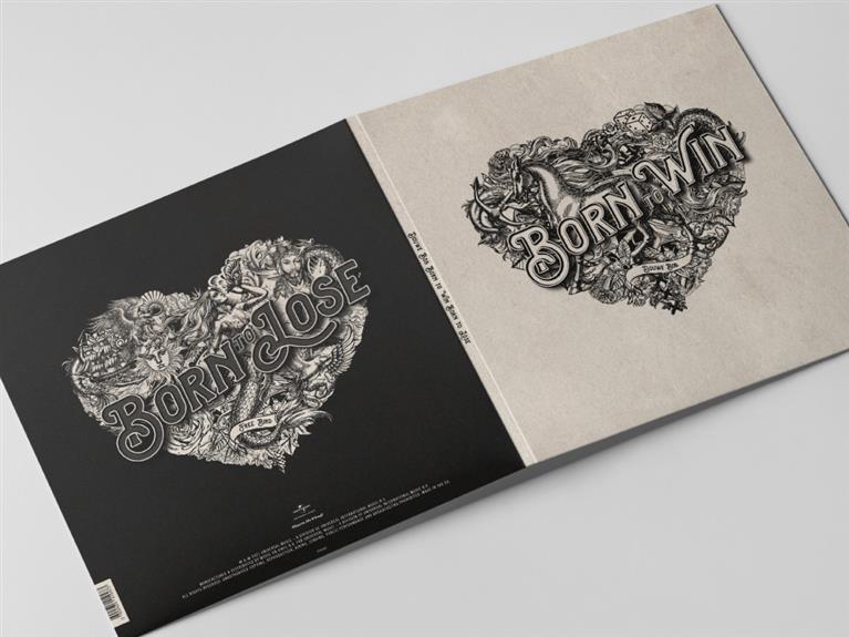 Album artwork design Douwe Bob - Born to Win, Born to Lose
